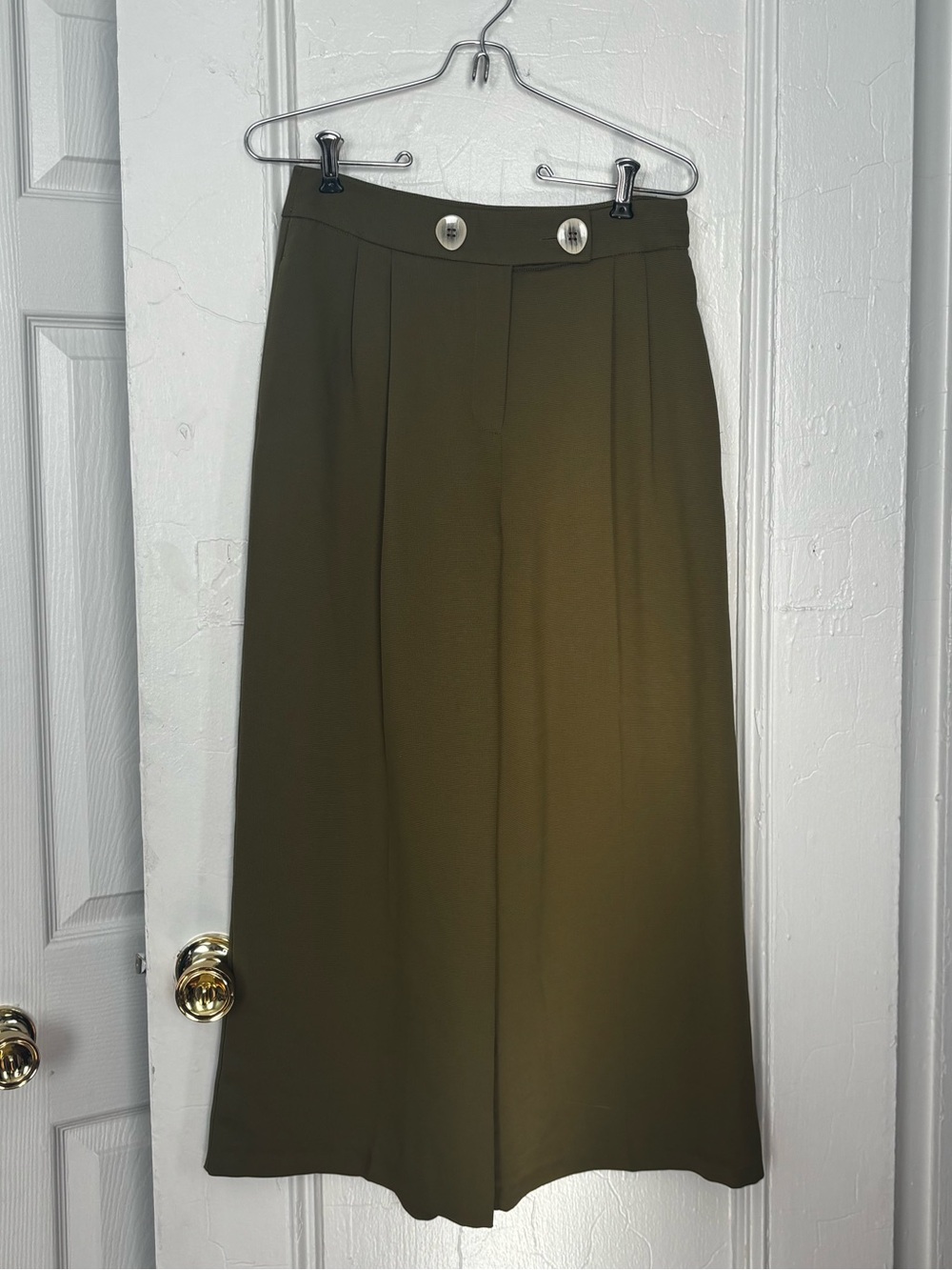 Top shop Green flowy trousers